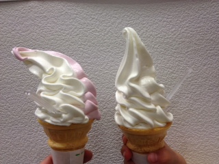 大北海道展のソフトクリーム