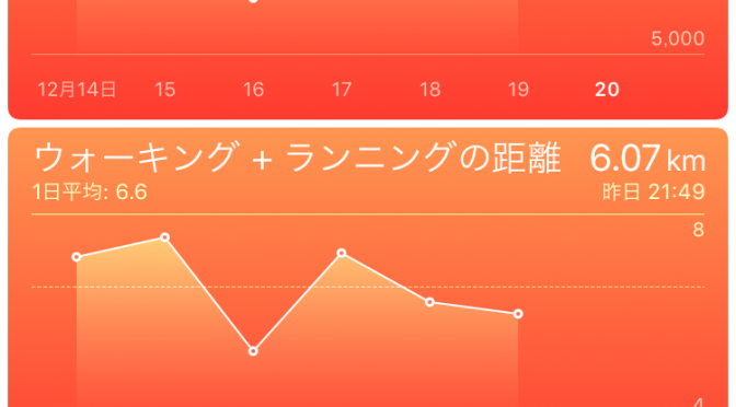 2015年12月19日(土)の出来事と歩数記録
