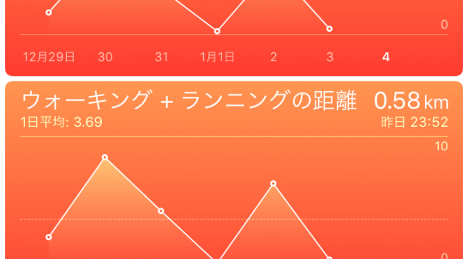 2016年1月3日(日)の出来事と歩数記録