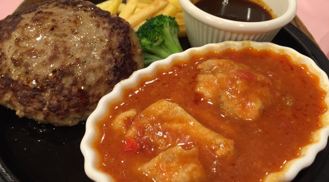 不二家レストランで食事