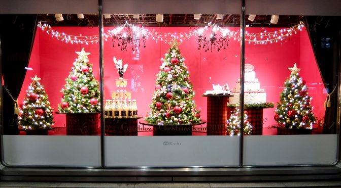 新宿・京王百貨店のクリスマスショーウィンドウ2019