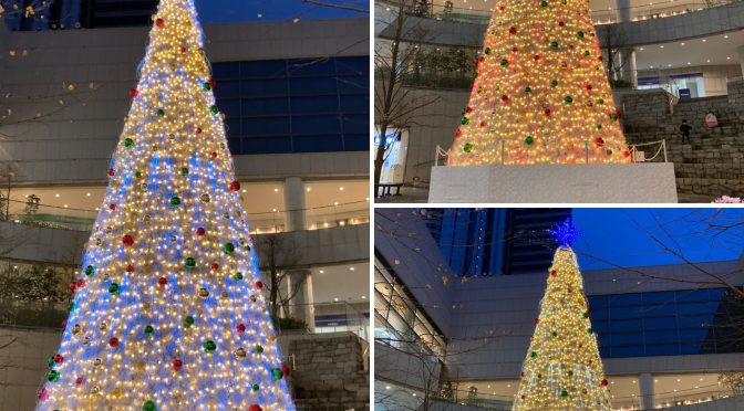 東京オペラシティのクリスマスイルミネーション2020