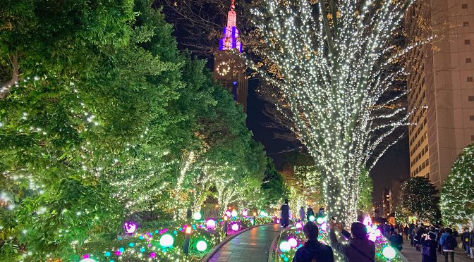 新宿サザンテラス小道のクリスマスイルミネーション2021